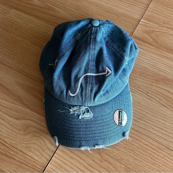 New KBEthos Vintage Denim Distressed Superior Baseball Cap - Picture 1 of 8